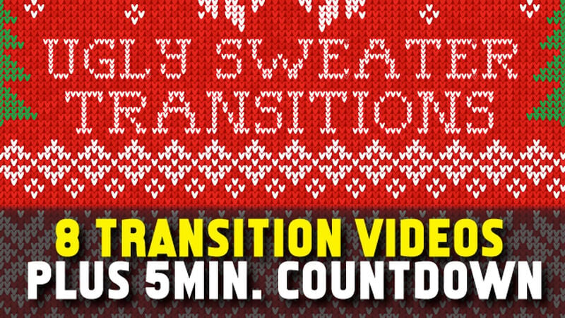 Ugly Sweater Transitions (and Countdown Timer)